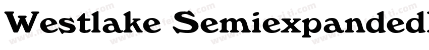 Westlake SemiexpandedRegular字体转换
